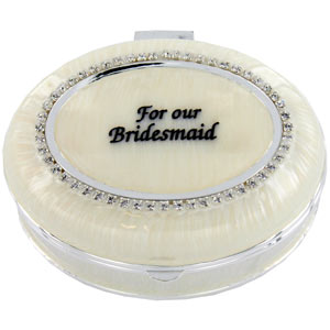 For Our Bridesmaid Oval Trinket Box